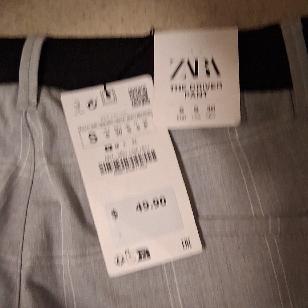 Zara Men's Light Gray Dress Pants